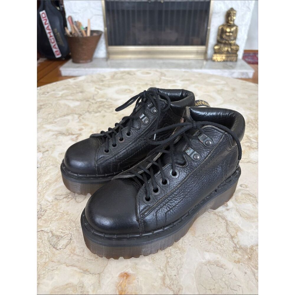Dr. Martens Vintage 8316 Goth Punk Platform Leather Boots Made in England Rare - Picture 2 of 15